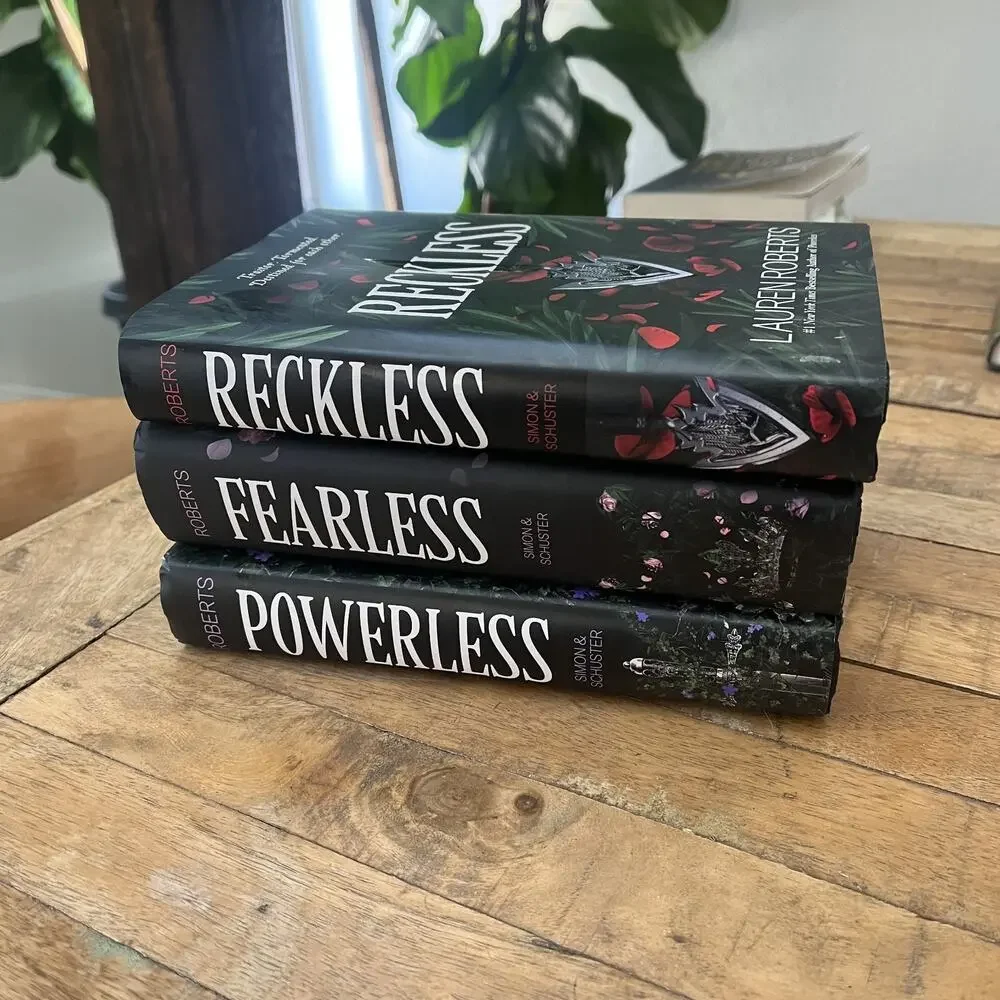 Powerless Fearless Reckless by Lauren Roberts Trilogy Hardcover Book Set
